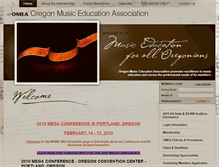 Tablet Screenshot of oregonmusic.org